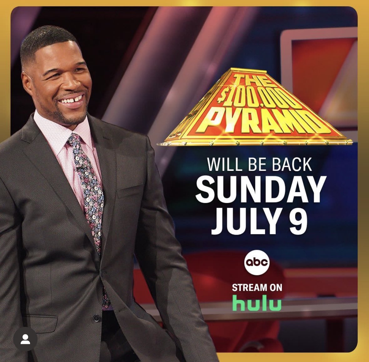 Who wins? <a href="/PyramidABC/">The $100,000 Pyramid</a> against my pal <a href="/amandakloots/">Amanda Kloots</a> …<a href="/michaelstrahan/">Michael Strahan</a> <a href="/ABCNetwork/">ABC</a>