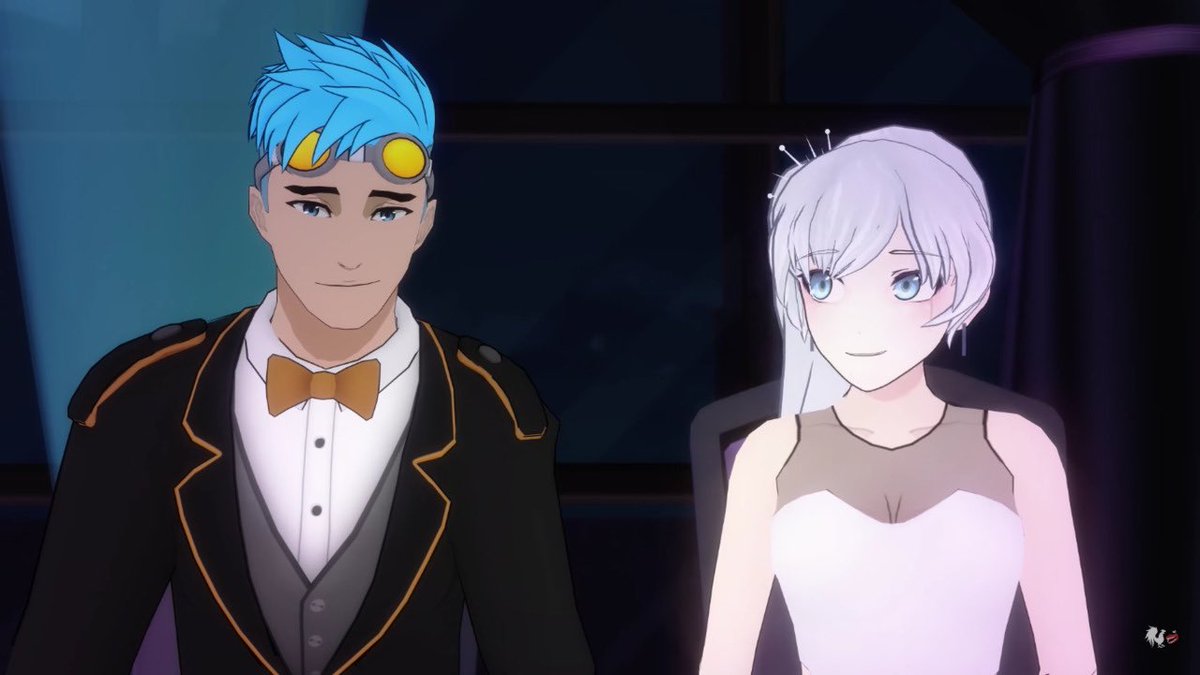 Coaxyy's tweet photo. Literally no heterosexual explanation for the way he looks at Jaune here who’s currently in a dress and dancing his heart away https://t.co/z7YSJupu2v