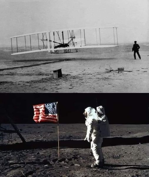 Informcosmos's tweet photo. Solo hay 66 años entre estas dos fotos: https://t.co/q8xUVZL15T