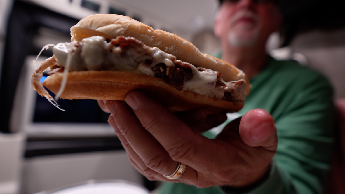 FridaysForever1's tweet photo. At Moonshine Creek campground, we made Philly Cheeseteaks. #fridaysforever #yooutube #rvlife #vanlife #campfires Check out our video here https://t.co/luPHFr4t0B https://t.co/K2xicyk4Fq
