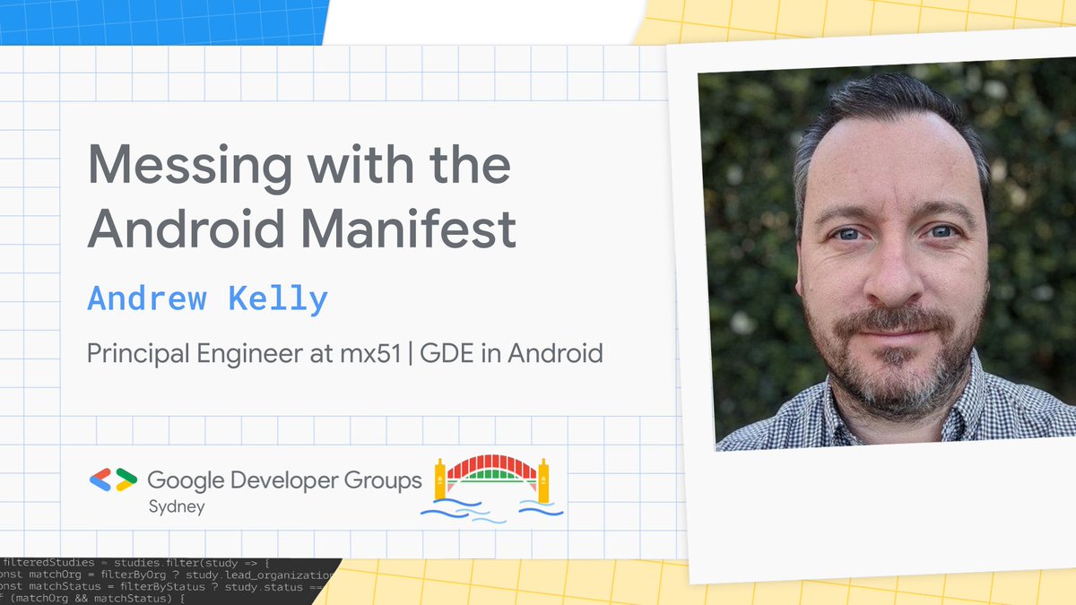 gdg_sydney's tweet photo. Three great talks planned for today's monthly meetup!
RSVP if you haven't already!
https://t.co/r8ECix0tC3
@andrew_ke11y @theKashey @kartikarora95
#androiddev #maps #googledev #gdgsydney https://t.co/fxHBmoASoJ