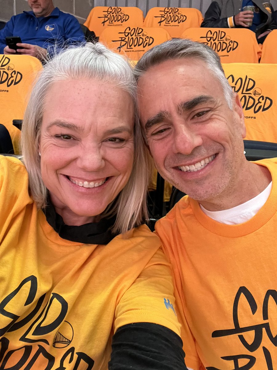 At the game with my fave Warriors fan #WarriorsGround