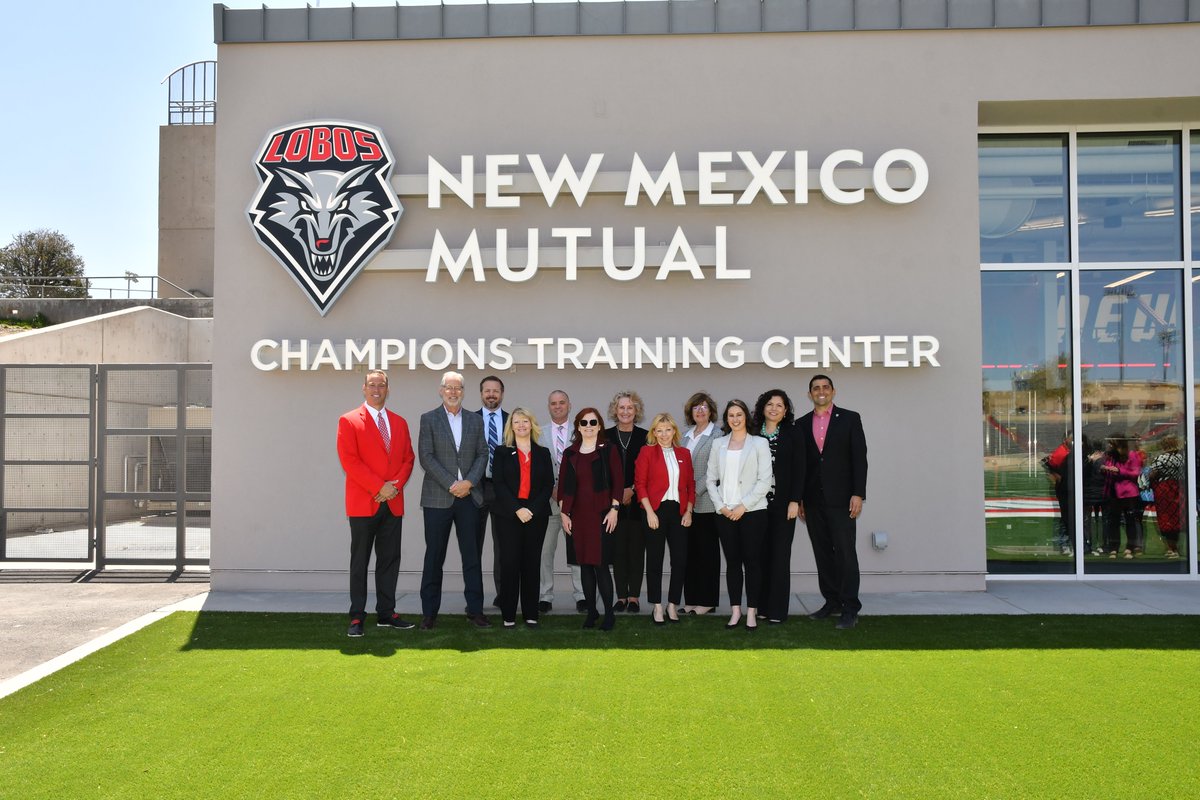 UNMLOBOS's tweet photo. We traded our blue check for 2 @MountainWest Team Championships, 1 individual Championship, and the New Mexico Mutual Champions Training Center. We'll make that trade any day. #GoLobos https://t.co/rm1kGDdO6T