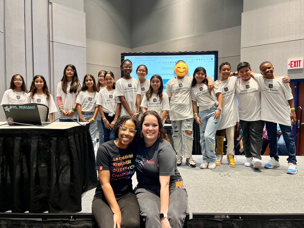 Beyond proud of our 5th grade @AdobeExpress Junior Ambassadors!!
They represented themselves & @AdobeForEdu beautifully tonight at the Student EdTech Expo!!

Thank you, @EdTech_Heather (from Adobe Express) for your support!!!
💙💙💙
#HairgroveWave #AdobeEDUCreative #CFISDsee