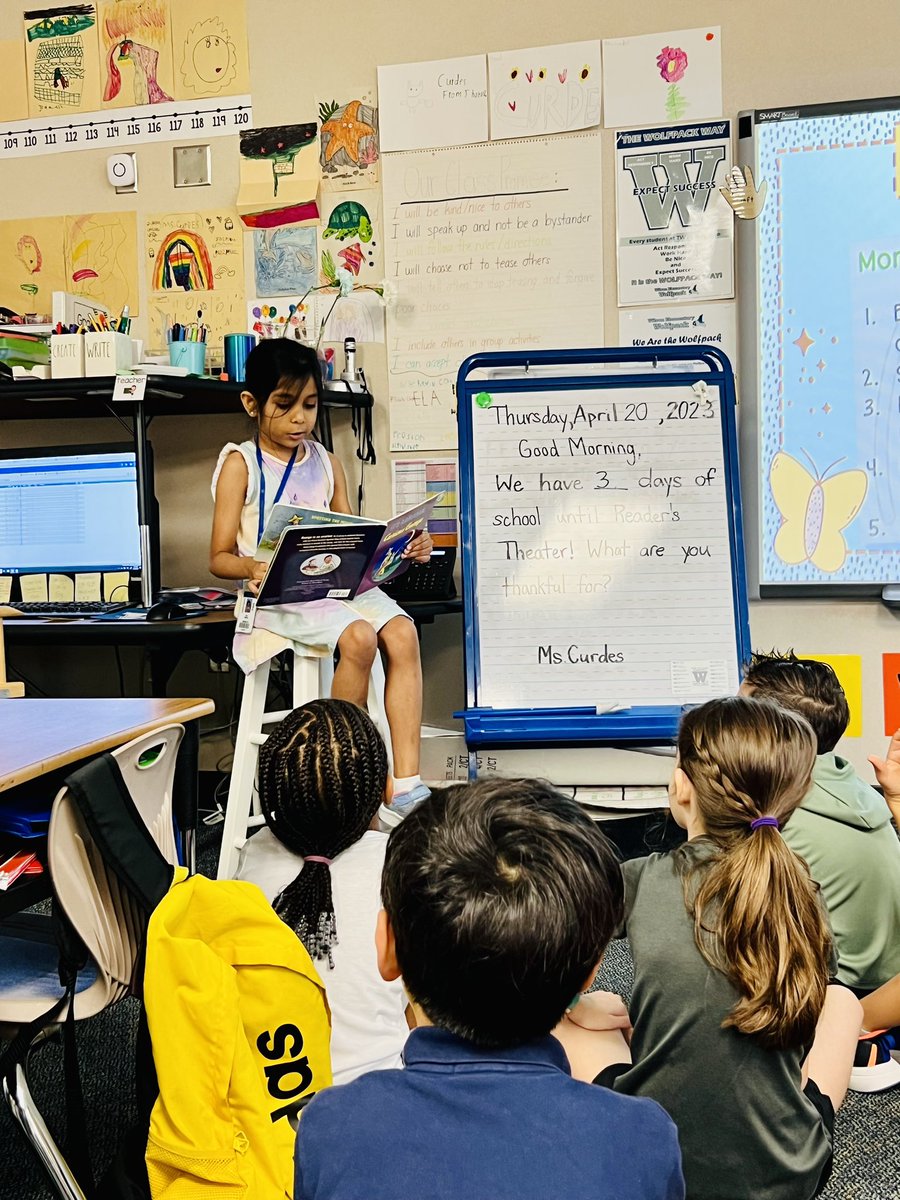 ECurdes's tweet photo. We loved having our very own Zoya read to us about Ramadan this morning!! (: To everyone who celebrates, we wish you a happy Eid! @TWEHowl https://t.co/6KpFCd7ZHD
