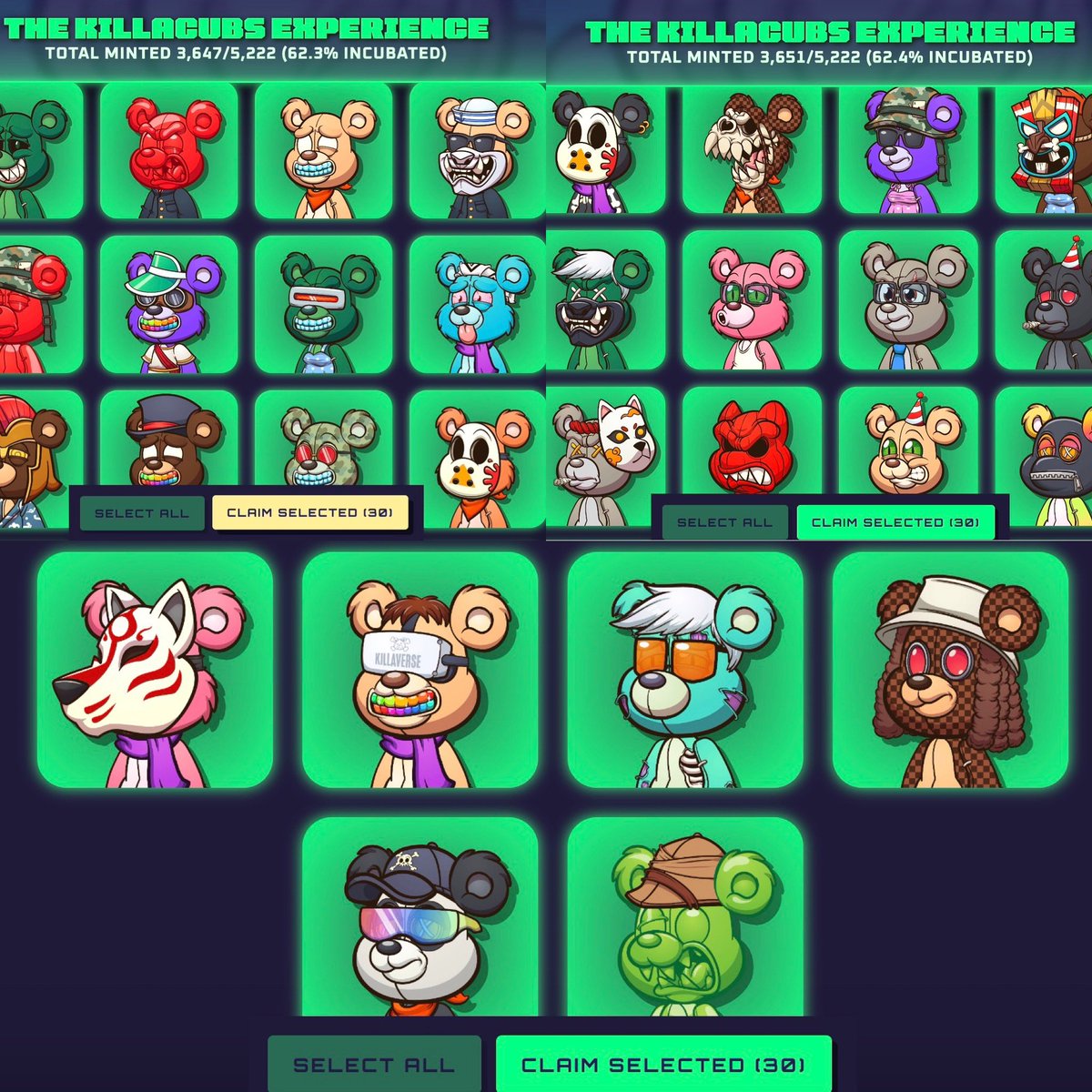 LuiJ78's tweet photo. Well folks……thats a wrap! Just a testament to what the @killabearsnft team has done during the bear market! To those of you that are new to the killaverse…WELCOME! Buckle up and enjoy the ride! @kickRRR @mr_benft @MemoAngeles_KB @KryptoBean 🤝🧸📈🔥 https://t.co/2YFZRCBFkg