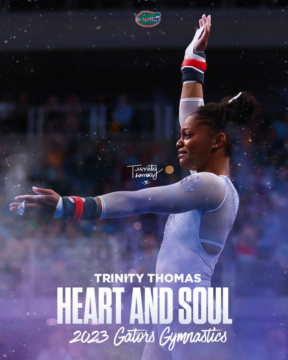 Gators Gymnastics (@gatorsgym) on Twitter photo ๐ Heart & Soul Award goes to ๐ who has gone out of her way to help the team in all ways possible.
๐งก๐
2โฃ0โฃ2โฃ3โฃ honor goes to All-American ๐ง๐ฟ๐ถ๐ป๐ถ๐๐ ๐ง๐ต๐ผ๐บ๐ฎ๐!
#GoGators | ๐๐คธโโ๏ธ| <a href="/Gym_Trin/">Trinity Thomas</a> ๐ Heart & Soul Award goes to ๐ who has gone out of her way to help the team in all ways possible.
๐งก๐
2โฃ0โฃ2โฃ3โฃ honor goes to All-American ๐ง๐ฟ๐ถ๐ป๐ถ๐๐ ๐ง๐ต๐ผ๐บ๐ฎ๐!
#GoGators | ๐๐คธโโ๏ธ| <a href="/Gym_Trin/">Trinity Thomas</a>