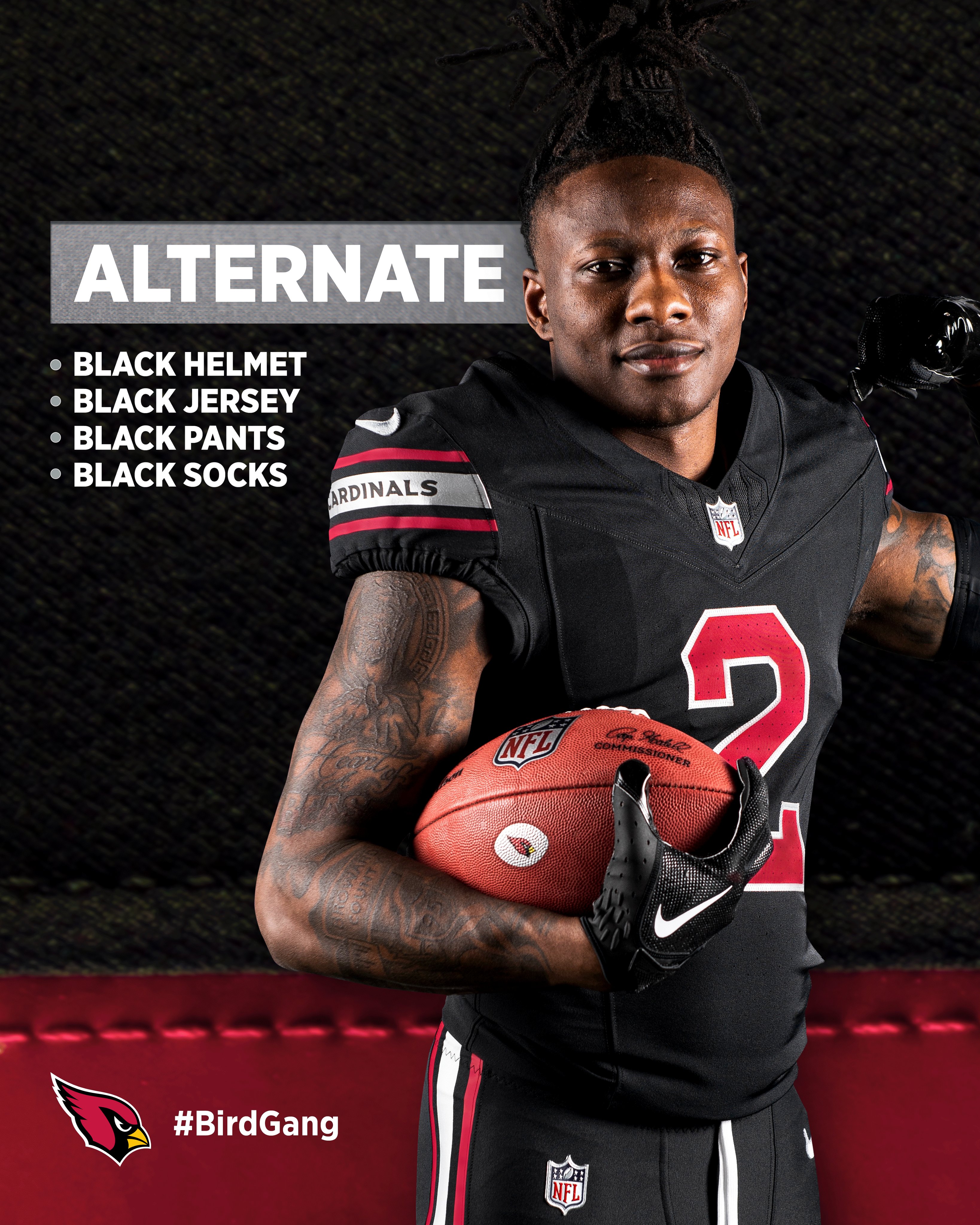 Arizona Cardinals on X: 'Fade to Black.  / X