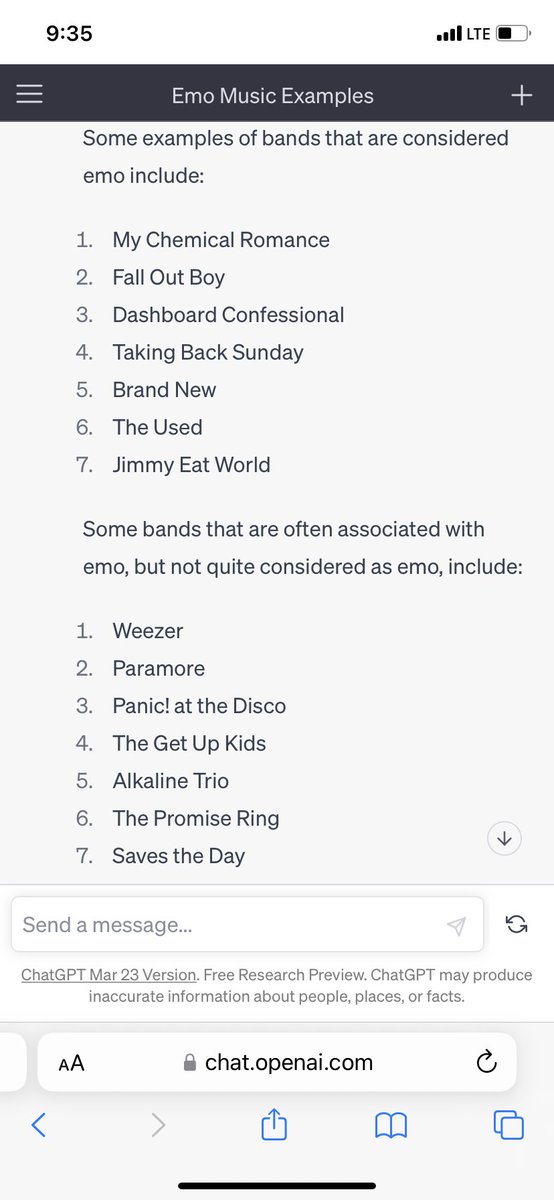 cliffmarks's tweet image. Tried to settle a bet using chat gpt and honestly don’t think AI is going to replace us just yet