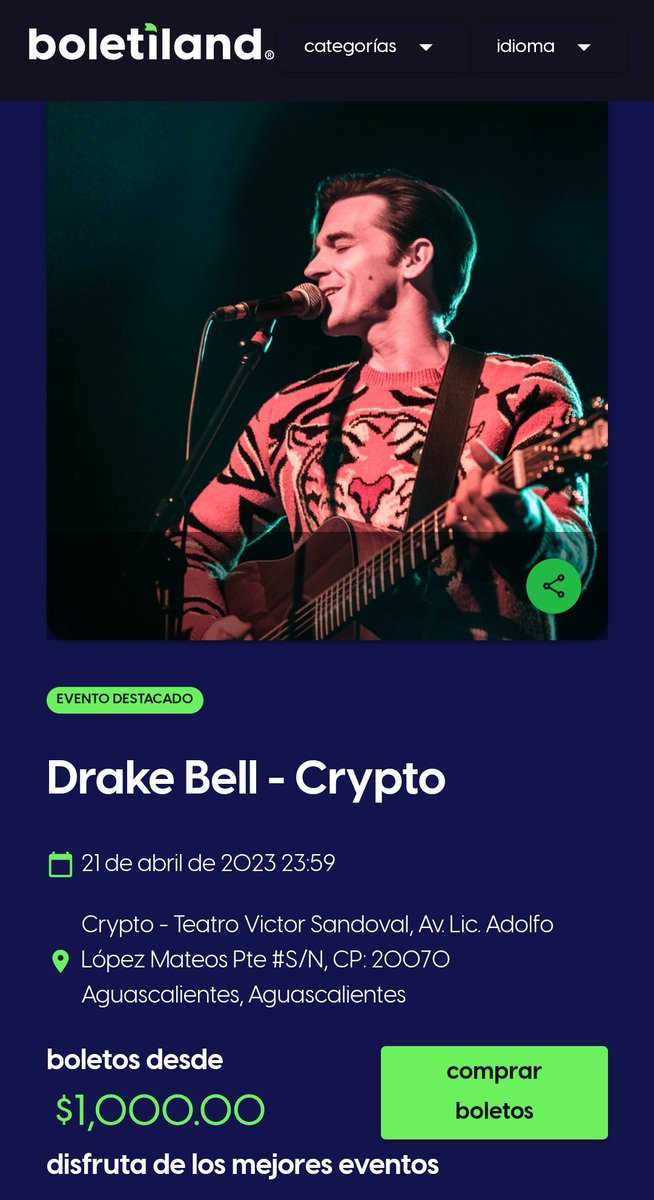 ErickRuvalcaba3's tweet photo. @DrakeBell It's real? I grew up watching you, it's incredible that you visit this city, I hope I have the opportunity to meet you! I love your work and welcome to Aguascalientes, Mexico! 🎉😎🇲🇽 https://t.co/L6NEVeagFN