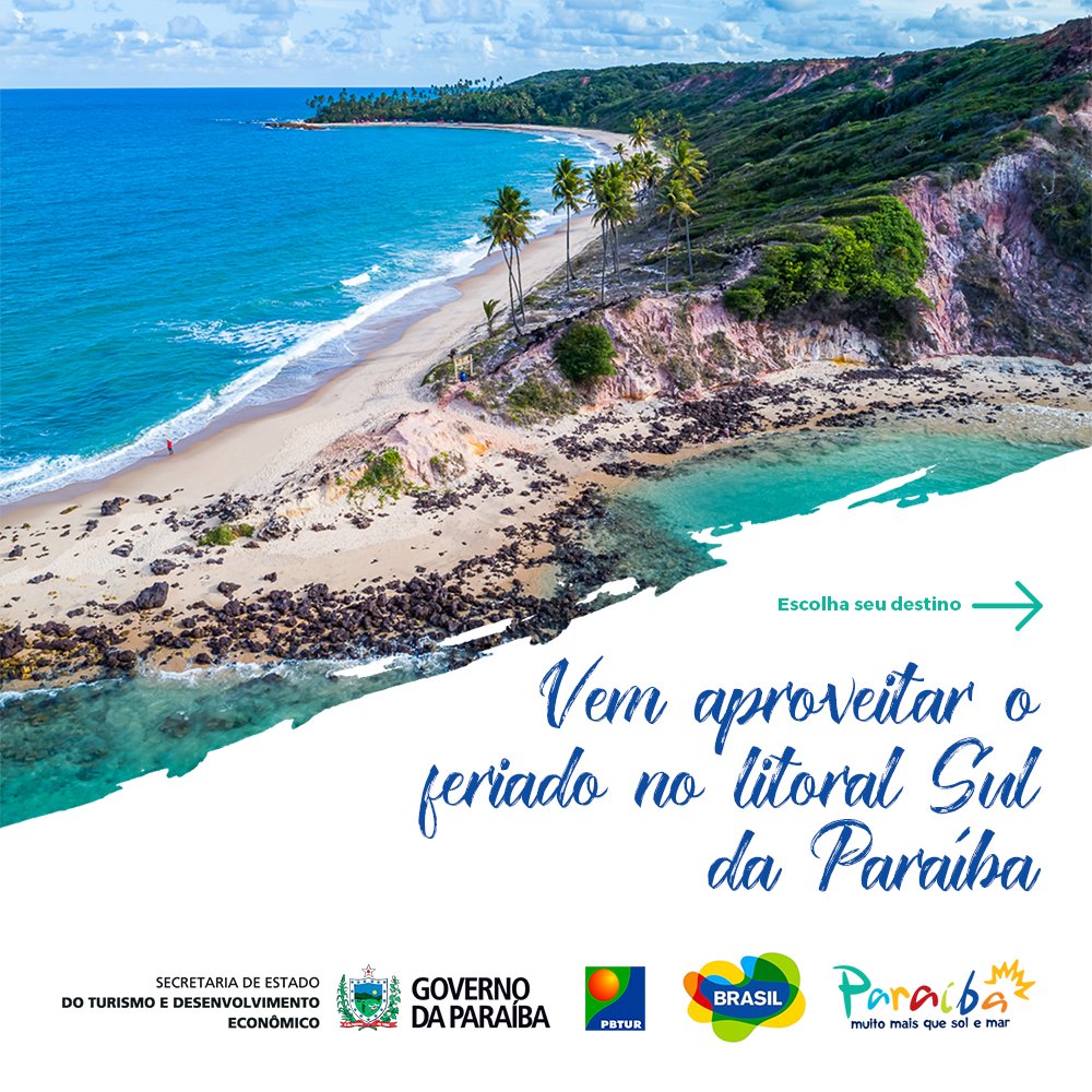 ParaibaDestino's tweet photo. Feriadão batendo na porta!
E nossa dica é descobrir o litoral sul da Paraíba. 🏖
Escolhe seu destino e vem simbora!
Fotos @marco_pimentel
#destinoparaiba #nordeste #paraiba #beach #praia #litoral #jacuma #carapibus #coqueirinho #tabatinga #tambaba #amoviajar https://t.co/DIyGQt5K09