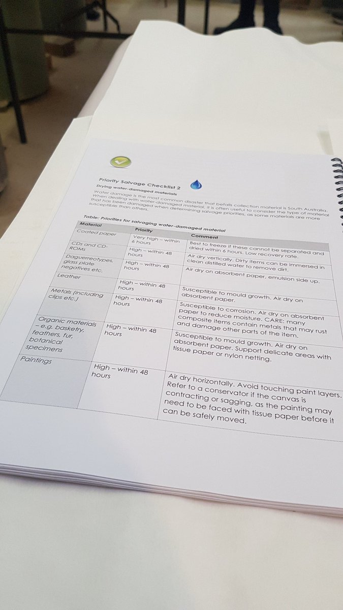 LibraryDisaste1's tweet image. It was a pleasure to join Artlab &amp;amp; @HistorySA to deliver disaster preparation training to community museums, funded by SAFECOM &amp;amp; NEMA. All the staff and volunteers were so thankful and such a pleasure to work with.... #museum #emergencymanagement #southaustralia