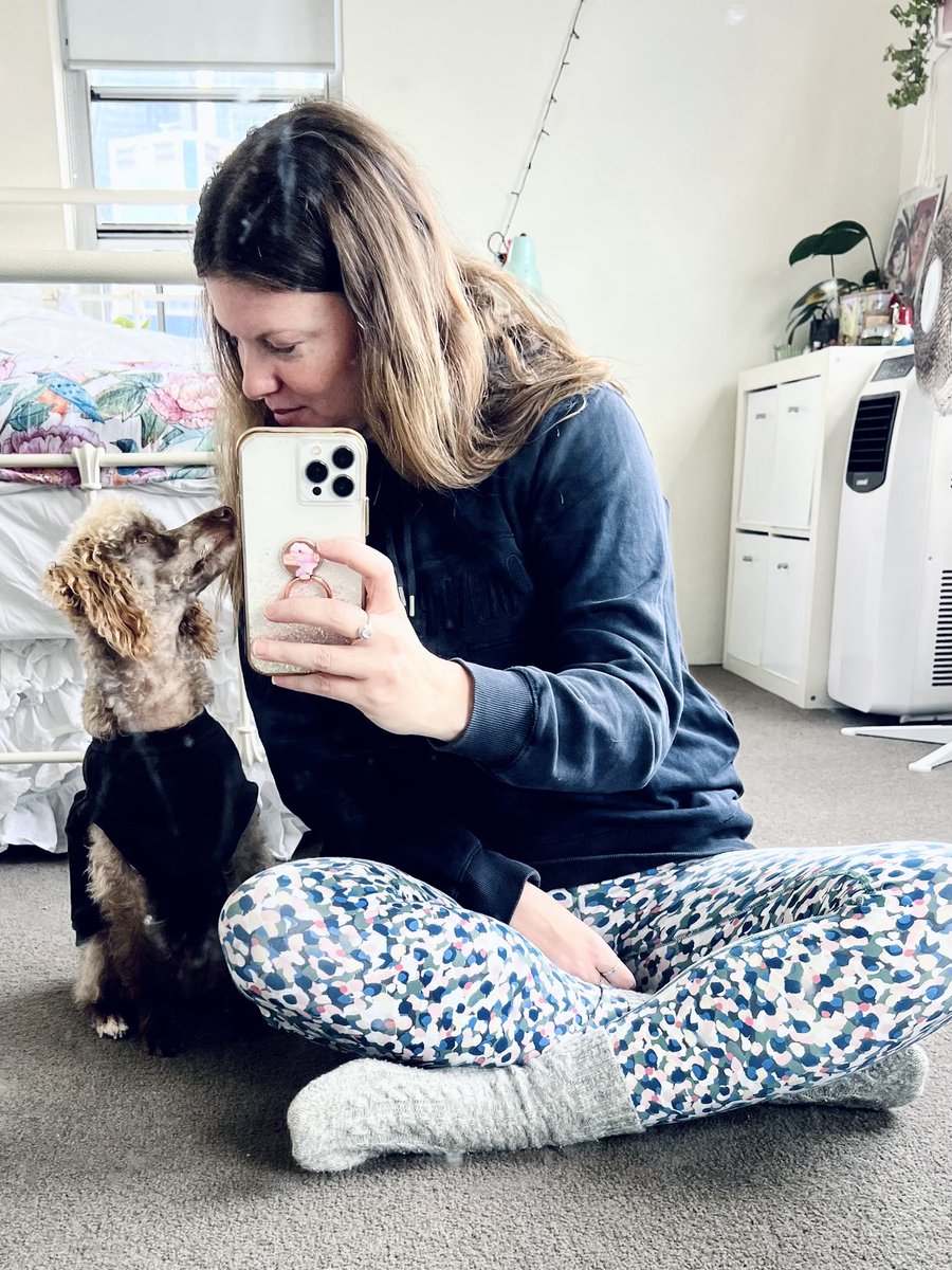 Me and my boy… (Yes, I need to clean my mirror!!)