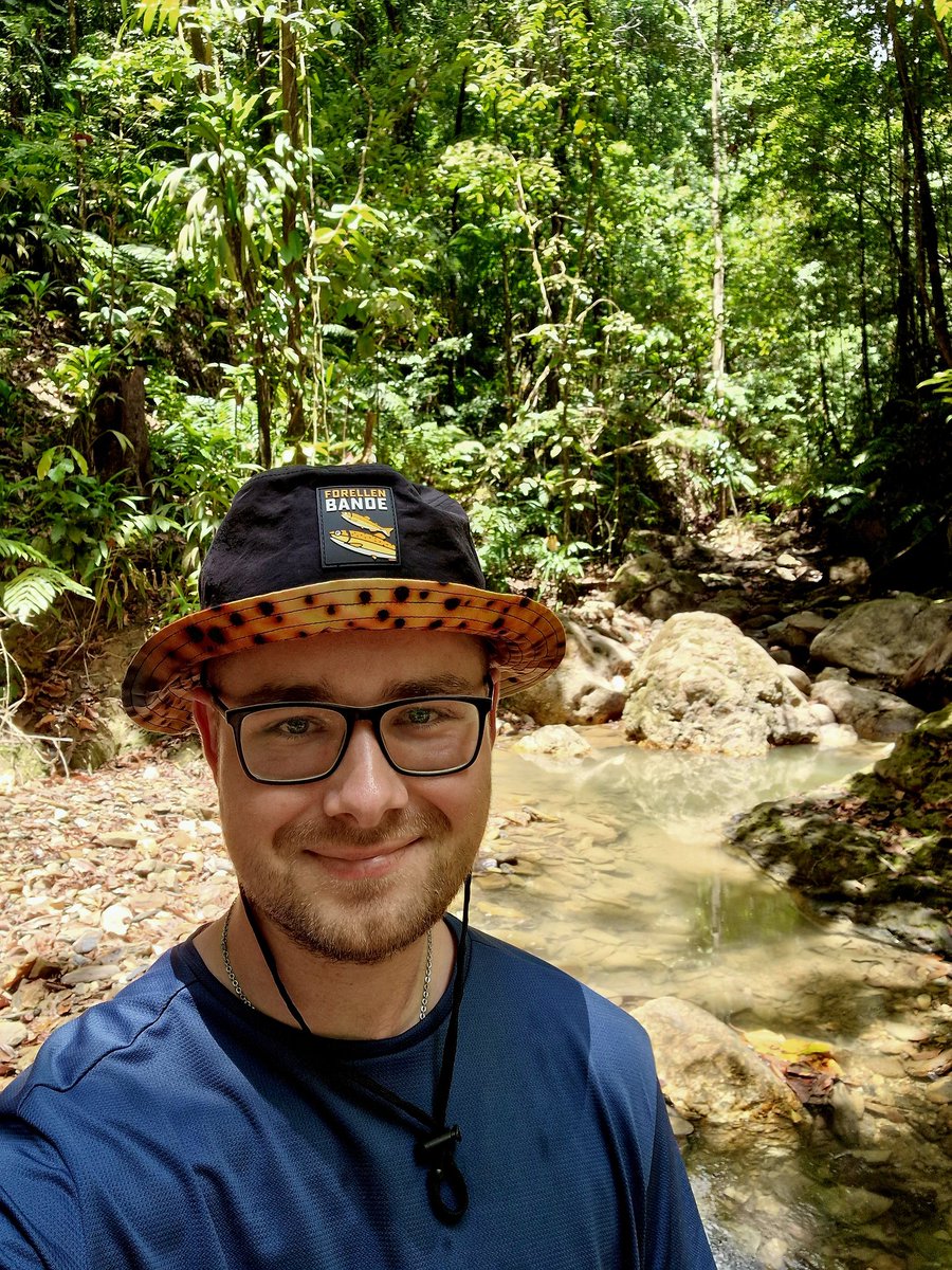 chris_schutz_'s tweet photo. Finally back in #Trinidad for some guppy research! During the last 2 weeks we've also found some other awesome animals while exploring! 🐒
Does anyone have an idea which molly we've found here? P. gillii possibly?
#teamfish
#poeciliareticulata https://t.co/zORMyeUEeg