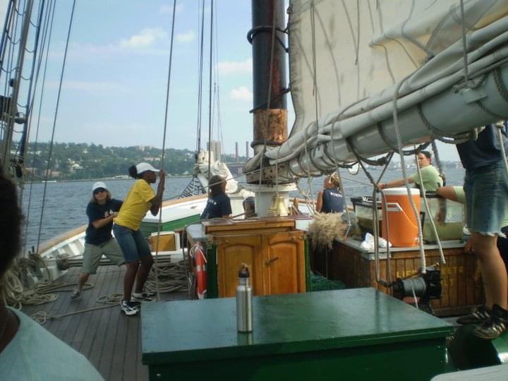 In 2010 (age 12) I spent a week learning about river ecology & environmentalism on the Hudson River with @SloopClearwater. We even caught a sturgeon!