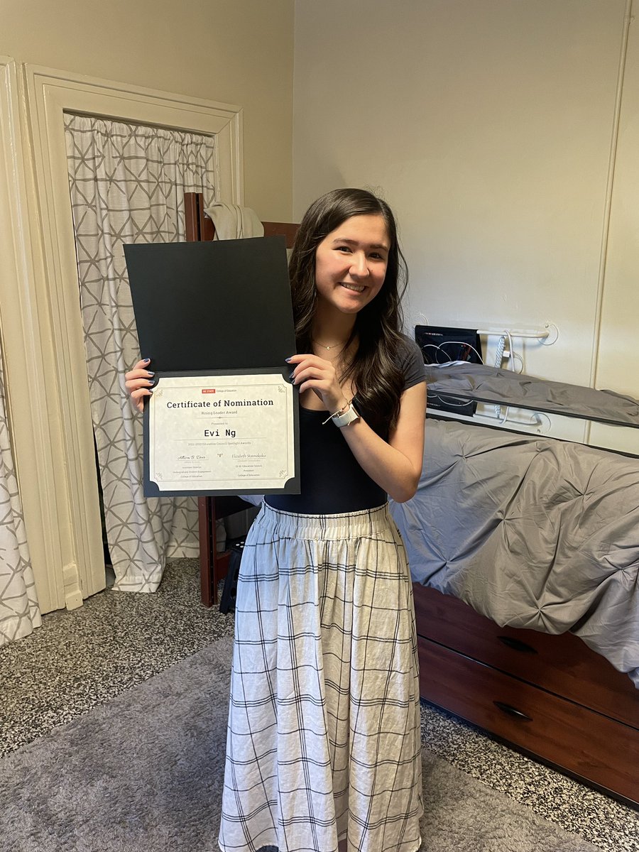 evelyngng's tweet photo. Tonight I received a nomination for the Rising Leader Award at the 2022-2023 @NCStateCED Education Council Spotlight Awards! I am so grateful for the nomination and the recognition along with some of my amazing peers! ❤️

#ncstate #ncstateced https://t.co/qpu0h0NRGK