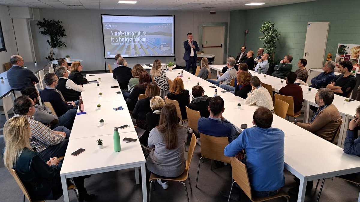 BabcockWilcox's tweet photo. Employees at our office in Paruzzaro, Italy met earlier today with Sr. VP of Clean Energy Joe Buckler. We each play a role in contributing to our collective goal: to bring innovative, sustainable, environmental solutions to our customers.  https://t.co/4cfx1EvVXw https://t.co/z4VaaYCFw2