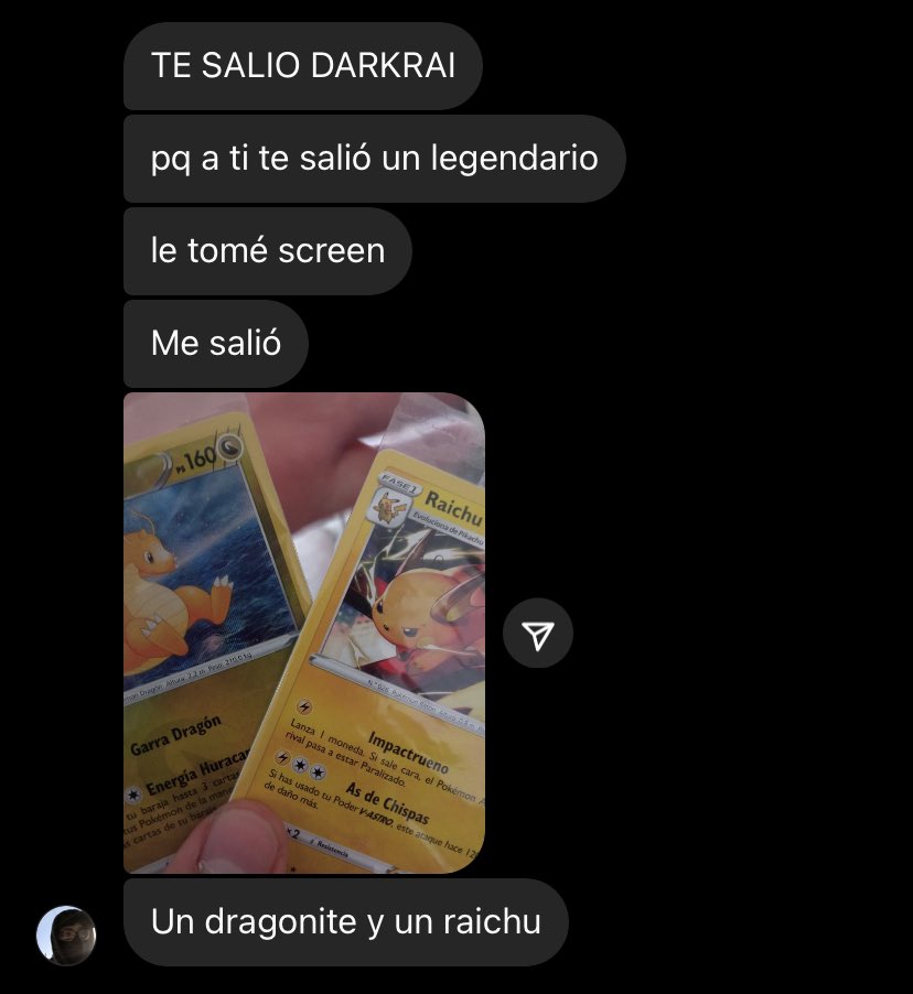 palomina_A's tweet photo. angel no puede aceptar que me salió una carta legendaria del pokemon a la primera y a él no 🥱 @OrgasmoPara2 https://t.co/mUsoY8pZPG