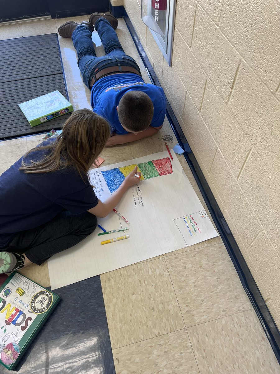 Making models explaining why our salt solutions layered the way they did! #moorepride #kkidpride <a href="/MooreElemSchool/">Moore Elem School</a> <a href="/NASDschools/">Northampton Area SD</a>