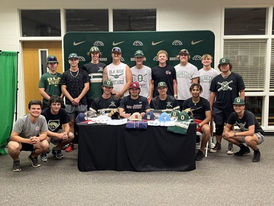 olabaseball1's tweet photo. Our dude @WillWesley34 inked it with @UnionUsc tonight! True definition of loving the game and being persistent to obtain a dream. We are proud of you. Let’s finish what we started!! Go be great young man. https://t.co/65TE9dmIQD