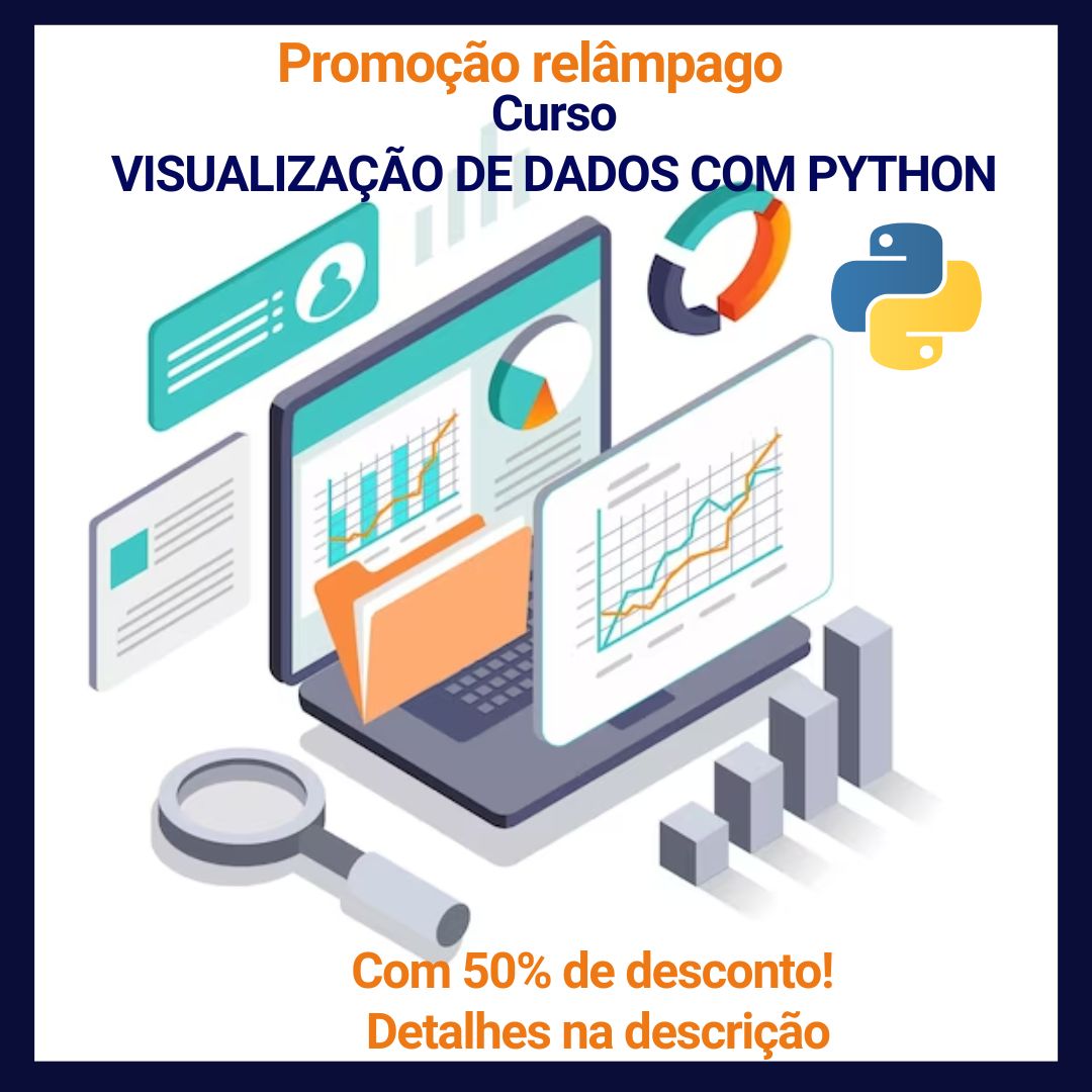 betaanalitica's tweet photo. Aproveite os 50% de desconto da promoção relâmpago do curso "Visualização de dados com Python" e domine de forma efetiva a demonstração gráfica de dados: https://t.co/dKy3yl1L5W

#python #linguagempython #ciênciadosdados  #visualizacaodedados #analisededados #datascience https://t.co/HajrupvvbV