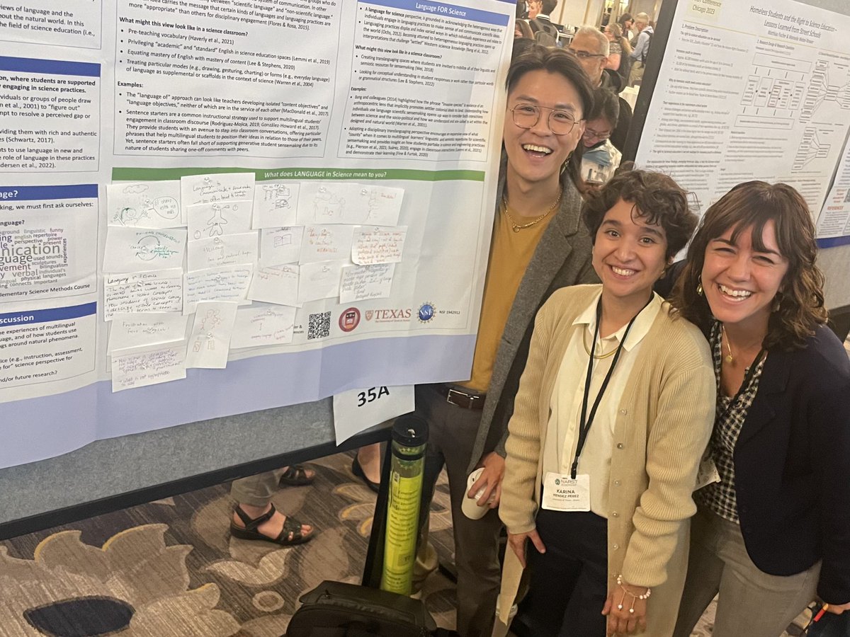 Making an interactive poster session at #NARST23 actually interactive! What does #language in the context of #ScienceEducation mean to you? And why?