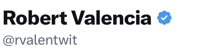 Robert Valencia tweet media
