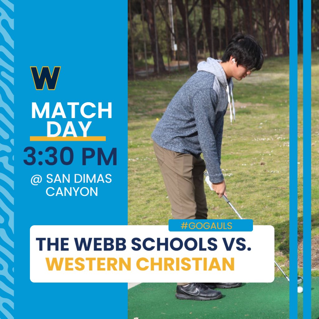 WSC Golf is hosting Western Christian at San Dimas Canyon this afternoon. First tee is at 3:30 PM. Let's go Gauls! #gogauls ⛳
