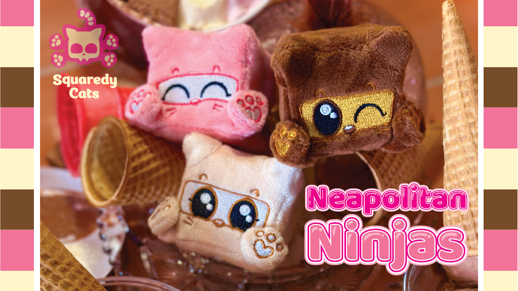 squaredycats's tweet photo. Did I happen to mention the new Squaredy Cats minis are fully funded? The campaign's not over yet though. Get your minis and add-ons and I can expedite shipping so you have your plushies before summer! https://t.co/bj7nSD3BUB https://t.co/gcsHDTjoIg