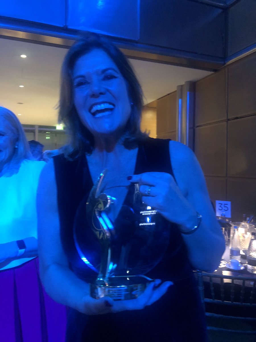 IJEssJeni's tweet photo. “If you like people and you want to have fun, you should be in the hospitality industry.” The words of Sally Beck @SallyBeck66 @royallancaster  on receiving her award for outstanding achievement at the awards tonight. @Springboard_UK #inspiring https://t.co/bLqiT0rsa2