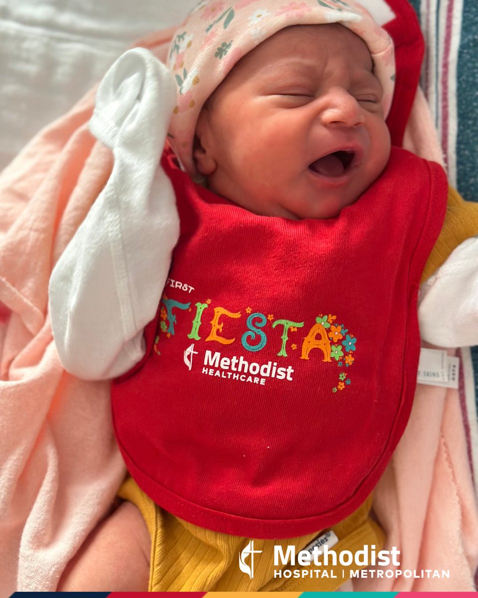 Viva Fiesta! We're excited to help our littlest patients celebrate their 1st Fiesta® in style! From April 20 to April 30, all babies born across our facilities during Fiesta® will receive a 'My first Fiesta' bib as a fun keepsake. 

#FiestaSA2023 #SAHealth #MethodistHealthcareSA
