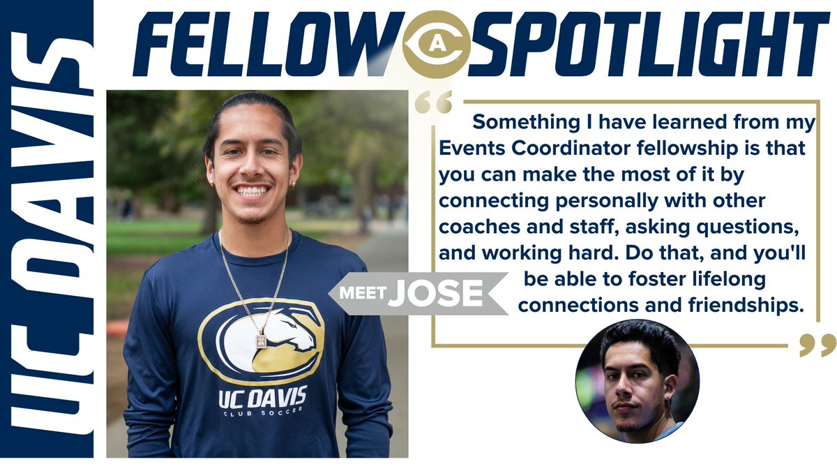 ucdavisaggies's tweet photo. Ensuring game day runs smooth and successful, meet Jose!

Learn more about our @ASUCDofficial / ICA fellow program &amp; the people training to be future leaders in the world of sport : https://t.co/aRpZoMU8zN https://t.co/ZZq3mmvBiF