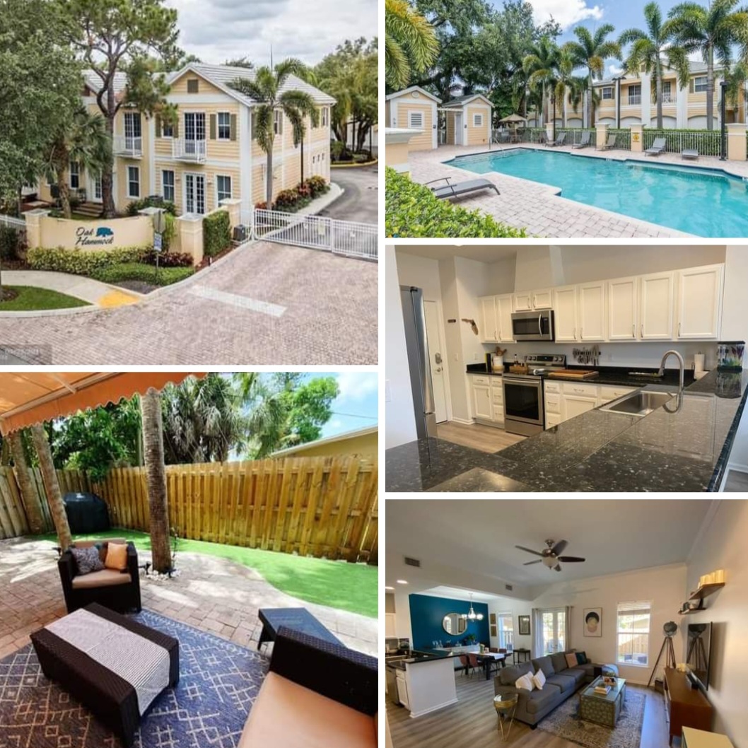 #JustListed Fort Lauderdale Gated 3/2.5 Townhouse + office/den with 2 car garage, garage lift for 3rd car, nice back yard patio.  Feels more like a single family home! $575,000