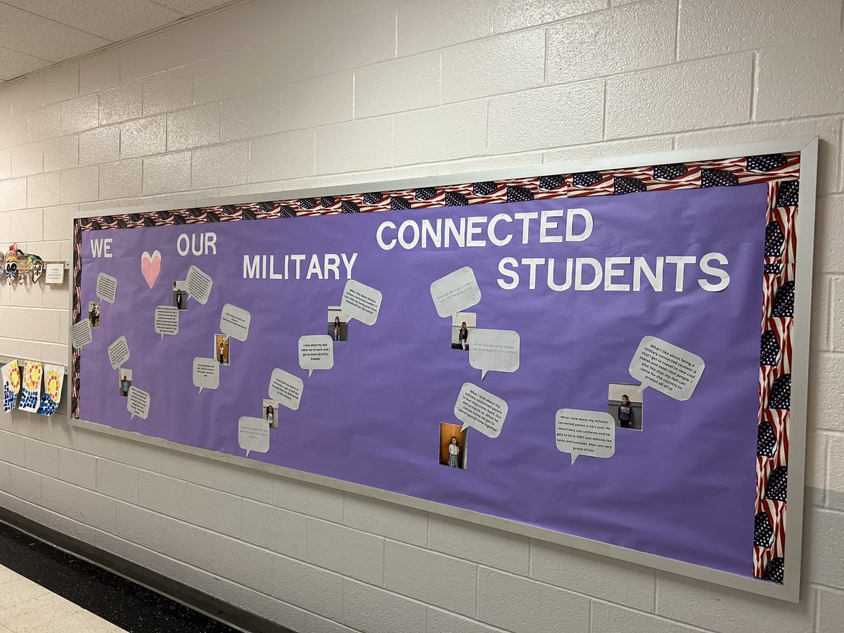 PandaCounselors's tweet photo. We loved celebrating our military connected students this week with our Month of the Military Child Spirit Week💜 @SHHebner @SHESPandas @PWCSNews #MonthoftheMilitaryChild #PWCSCounseling https://t.co/QWUjx8yOo7