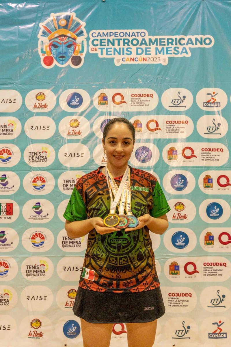 monicaferbal's tweet image. 🇲🇽🏓 Muchas felicidades a la tabasqueña @YadiraSilvaOf, Campeona Centroamericana 2023 🏅 en #TenisDeMesa. Mi reconocimiento a una extraordinaria trayectoria internacional, su disciplina y entrega son ejemplo para la juventud 👏🏻👏🏻