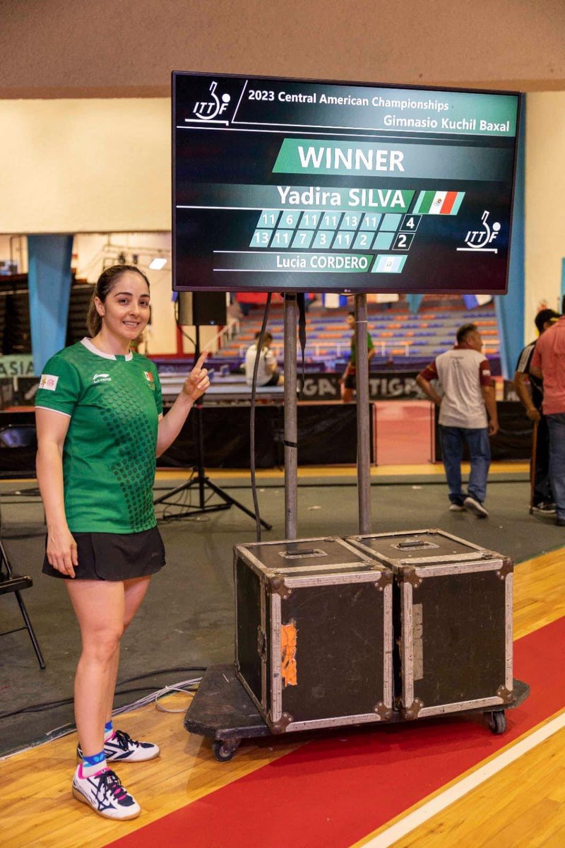 monicaferbal's tweet image. 🇲🇽🏓 Muchas felicidades a la tabasqueña @YadiraSilvaOf, Campeona Centroamericana 2023 🏅 en #TenisDeMesa. Mi reconocimiento a una extraordinaria trayectoria internacional, su disciplina y entrega son ejemplo para la juventud 👏🏻👏🏻