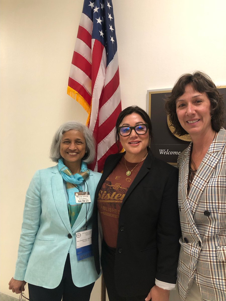 #ACGAdvocacyDay2023 @AmCollegeGastro In DC today with Dr. Sita Chokhavatia @RepLCD and ACG advocates!
