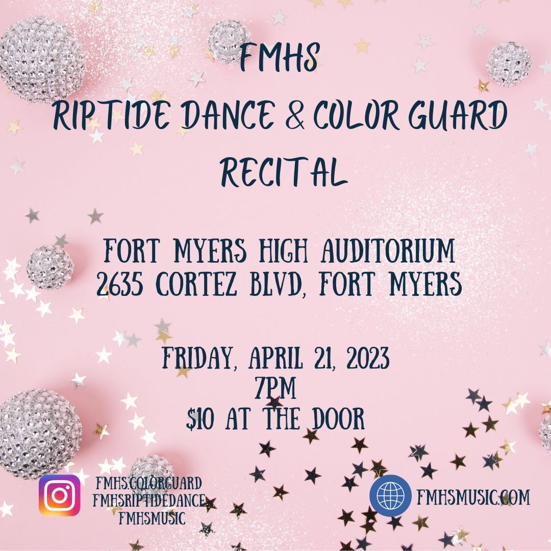 Join us tomorrow night for the annual Rip Tide Dance and Color Guard recital. Doors will open at 6:30 p.m.💚