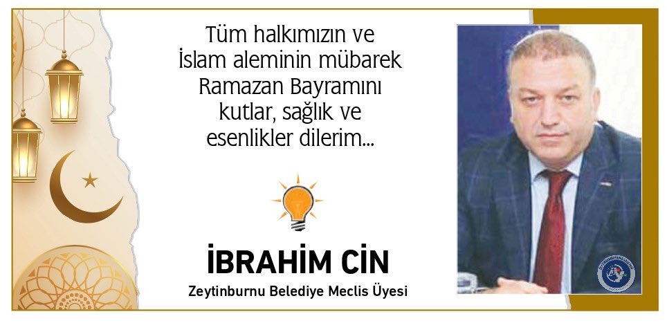 Başı rahmet, ortası mağfiret ve sonu azaptan kurtuluş olan mübarek Ramazan ayına veda ederken birlik ve beraberlik duygularımızın perçinlemesini temmeni ediyorum. Ramazan 

Bayramı’mız kutlu olsun.