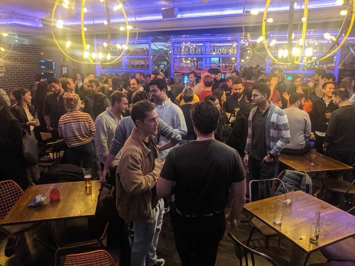 twifintech's tweet photo. London Calling, and Fintech Answers

Thank you to @sytaylor, @MJenkins88, @HelenFemix, and the great @backingthebold team for tonight's UK Fintech Week meetup! https://t.co/xDDvSJyPSA