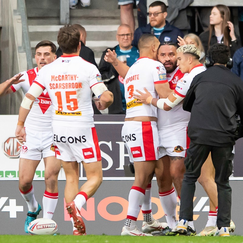 Saints1890's tweet photo. 📰 A dominant Saints outfit beat League Leaders' Warrington 28-6 tonight at the @twstadium, as we returned to winning ways! 

#COYS | #HistoryInTheMaking