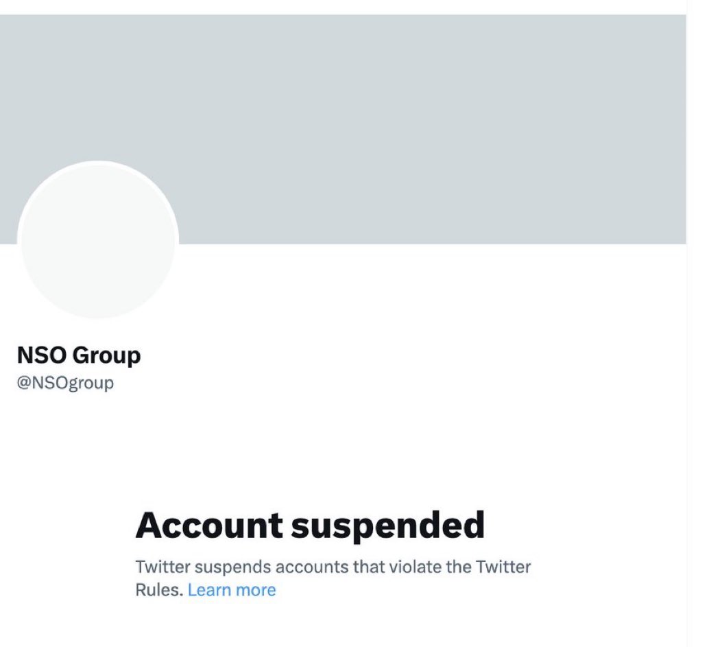Looks like @nsogroup got suspended and created @NSOGroup_ instead. 👀