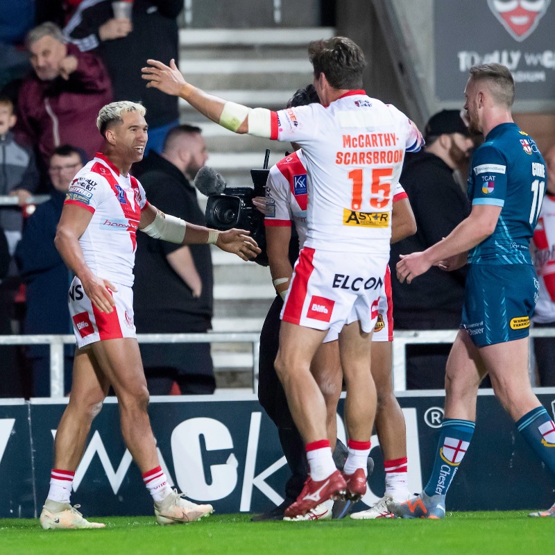 Saints1890's tweet photo. 📰 A dominant Saints outfit beat League Leaders' Warrington 28-6 tonight at the @twstadium, as we returned to winning ways! 

#COYS | #HistoryInTheMaking