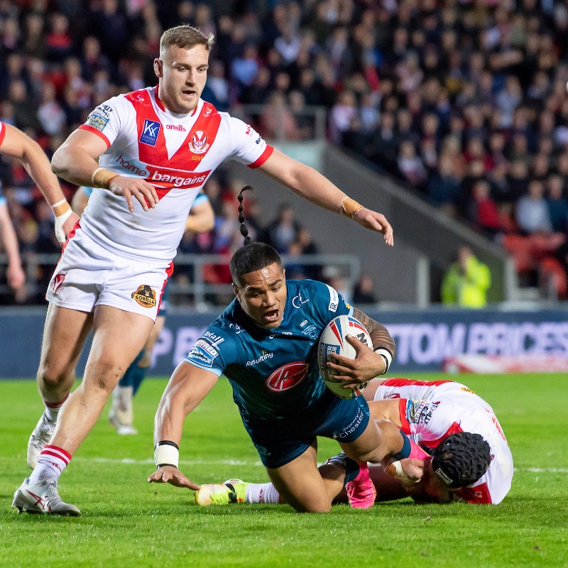 Saints1890's tweet photo. 📰 A dominant Saints outfit beat League Leaders' Warrington 28-6 tonight at the @twstadium, as we returned to winning ways! 

#COYS | #HistoryInTheMaking