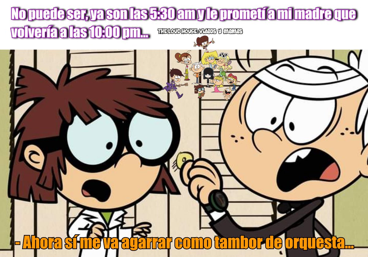 TheLoudHousevi's tweet photo. - Hasta que te dignas a llegar Mada Faka... Todas las mamás amorosas y preocupadas de LATAM al verlos llegar.
#LisaLoud #LincolnLoud #TheLoudHouse https://t.co/vU8dnDkxXm