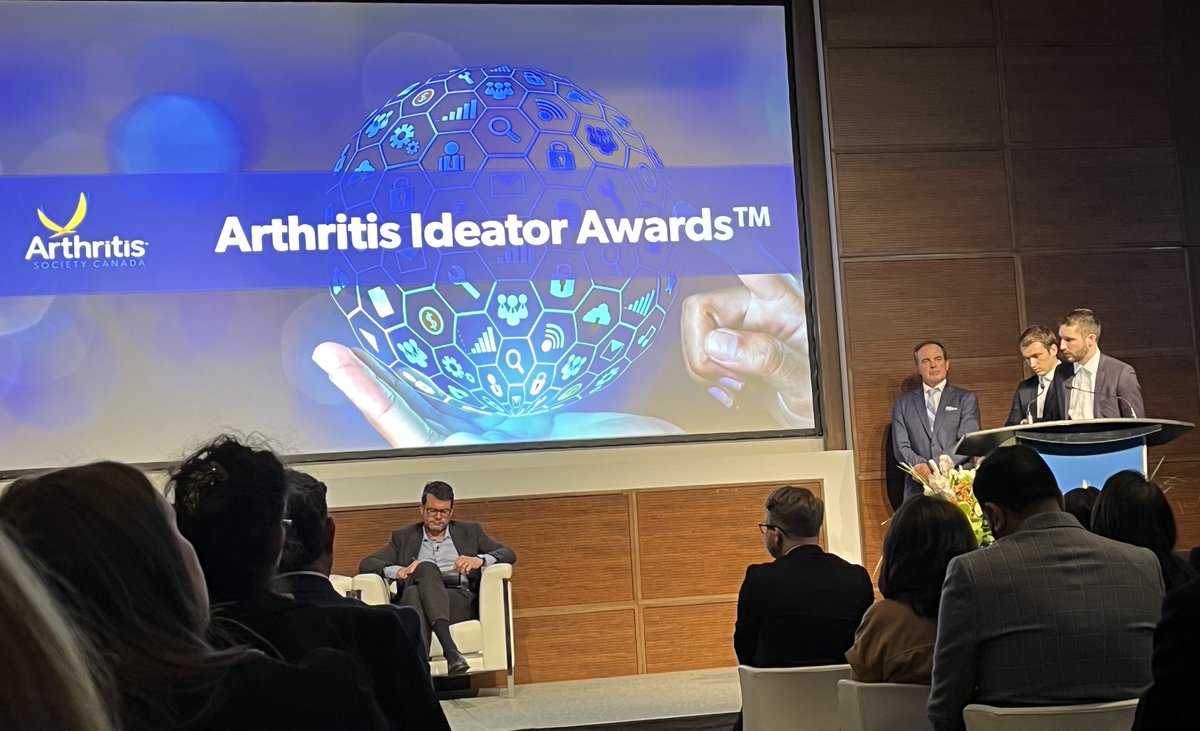 Back ⁦@MaRSDD⁩ to celebrate innovators working to combat the impact of arthritis hosted by ⁦@ArthritisSoc⁩ Canada!