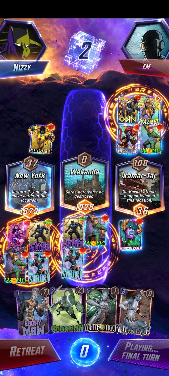 Nizzy01404189's tweet photo. @MarvelSnap have you ever seen scores like this? Wow!! https://t.co/6Ra3jTocAk
