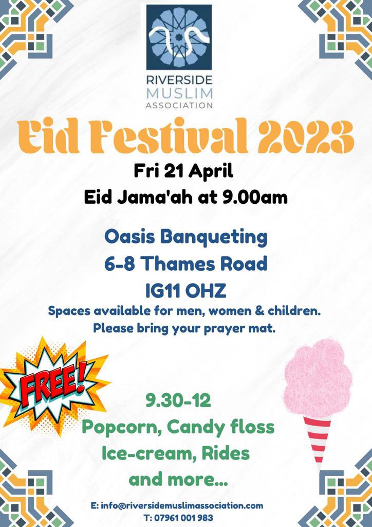 MuslimRiverside's tweet photo. Join us at the #EidAlFitr2023 celebration https://t.co/4txnZ6QuD5