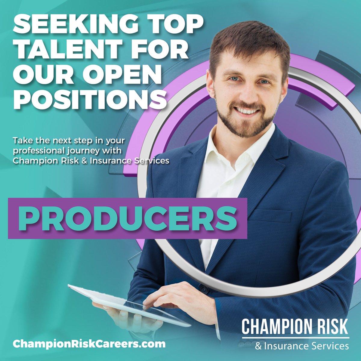 It's time to make a #championmove! We're looking for amazing, client-focused producers to join our #championteam. We're a tech-forward #insurancebrokerage. Our forward-thinking leadership cares about your career growth and development. Learn more at: championriskcareers.com.