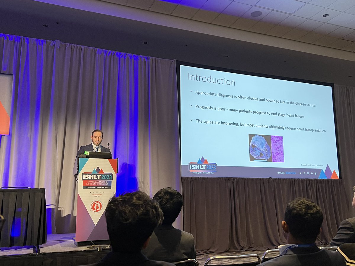 DanielMiklinMD's tweet photo. Day 2 at #ISHLT2023 

Grateful for the opportunity to present long term data on restrictive cardiomyopathy patients #HeartFailure #HeartTransplantation #UNOS #Northwell #USC https://t.co/AIl83MyevV